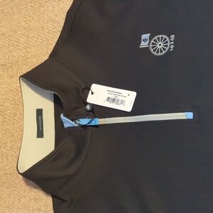 Mens Turtleson Easton Conestoga Country Club Quarter Zip NWT Black Size Medium